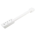 UK Plug Square Power Outlet Extender Power Socket Extension Tool With USB / Type-C Fast Charging, 3 AC + USB, UK Plug