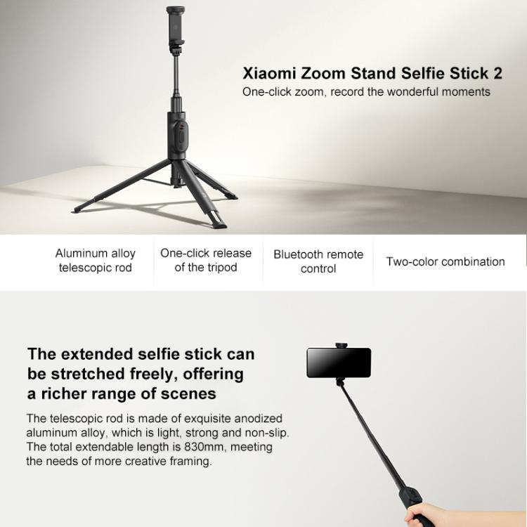 Xiaomi Zoom Floor Standing Bluetooth Selfie Stick 2
