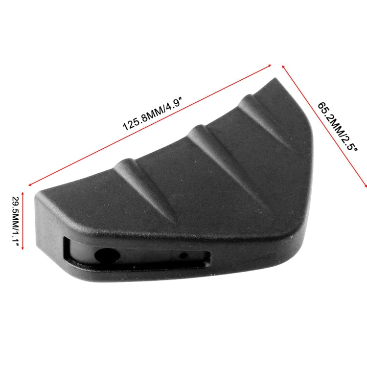 4 PCS Car General Shark Fin Rear Spoiler Bumper Chassis Decoration, Black