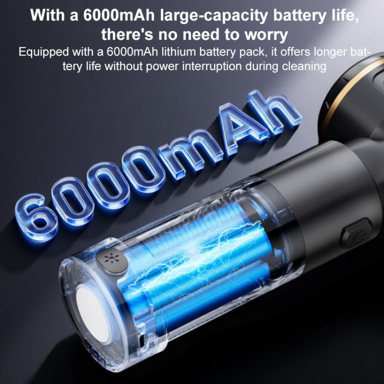 SUITU Handheld Blow Suction Combo Removable Battery Car Vacuum Cleaner, One Touch Dustbin Emptying, Extended Dustbin