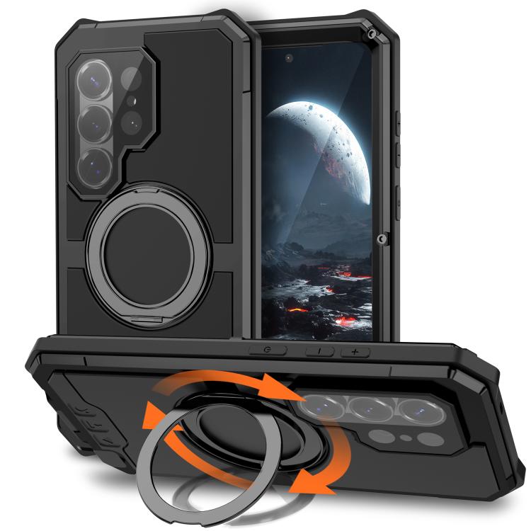 R-JUST Life Waterproof Dustproof MagSafe Magnetic Holder Phone Case, For Samsung Galaxy S26 Ultra 5G