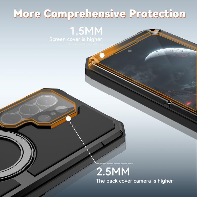 R-JUST Life Waterproof Dustproof MagSafe Magnetic Holder Phone Case, For Samsung Galaxy S26 Ultra 5G