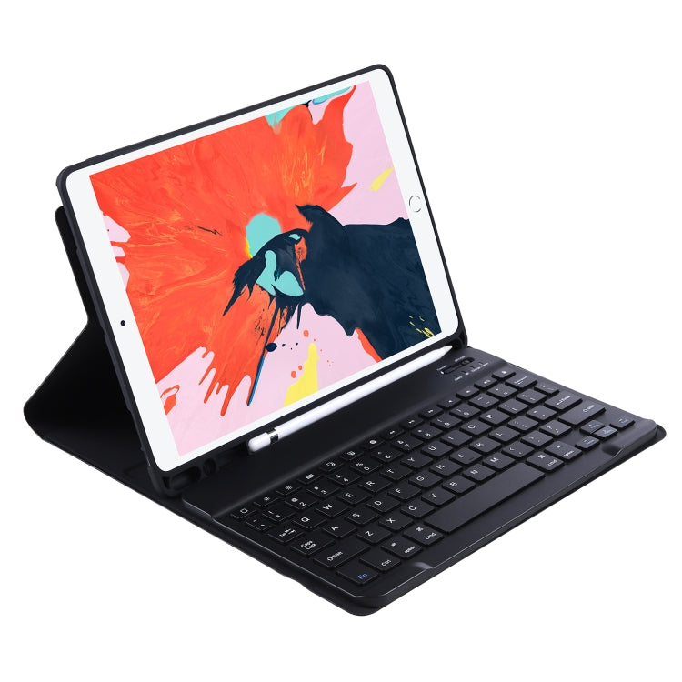 T098B Integrated Ultra-thin Candy Colors Bluetooth Keyboard Protective Case for iPad Air 11 2024 / 2025 / Air 4 10.9 inch 2020, with Stand & Pen Slot, T098B
