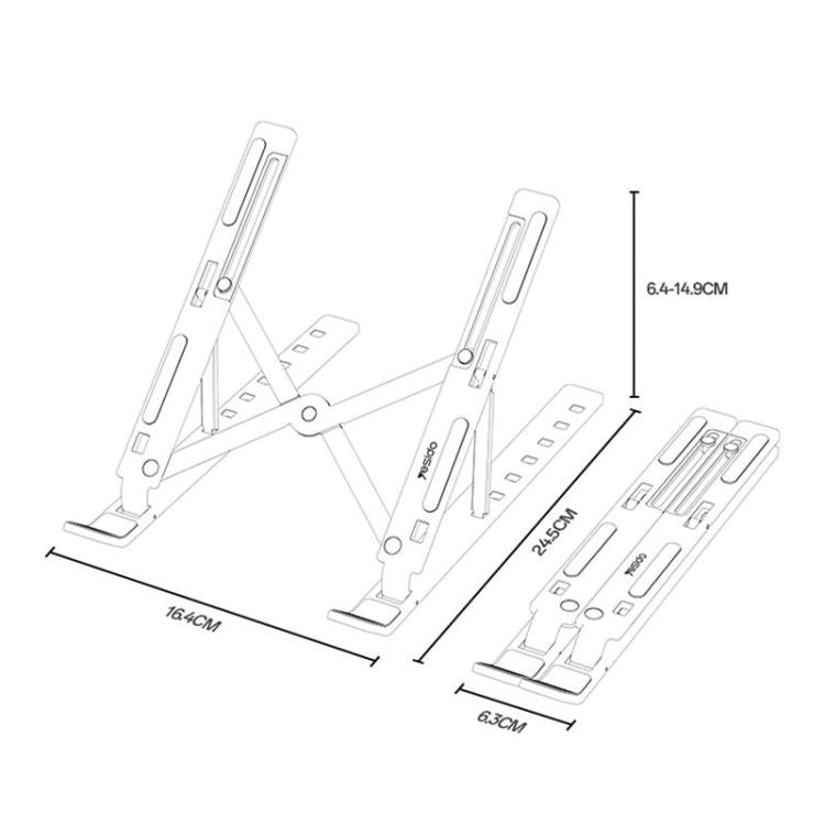 Yesido LP07 Aluminum Alloy Folding Laptop Stand, LP07