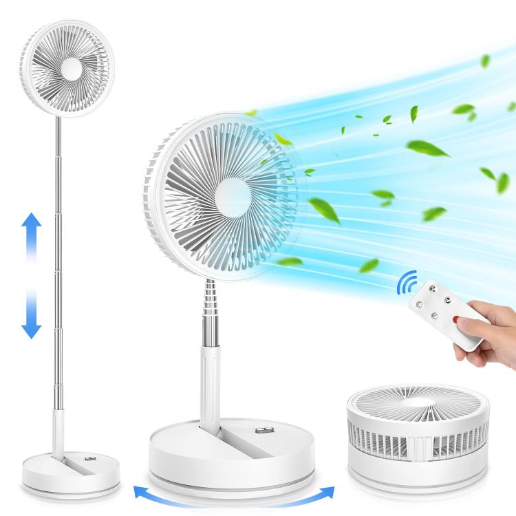 F9 Upgrade Folding Adjustable Height Desktop Electric Fan 8000mAh Battery