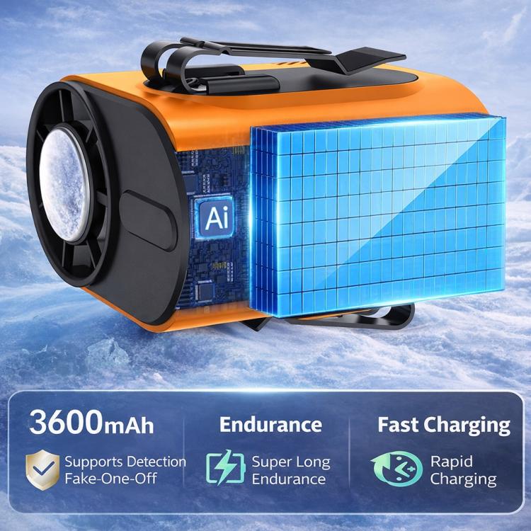 M376 Ice Compress Waist-Hung High Speed Mini Fan 3600mAh Battery