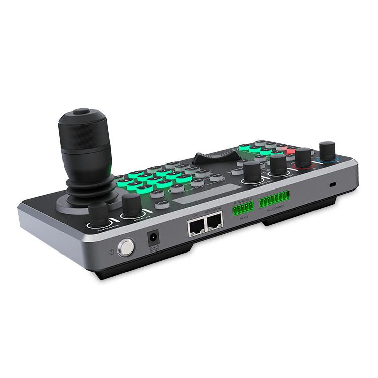 FEELWORLD KBC20N NDI PTZ Camera Controller Joystick Keyboard Control Multiple Control Protocol PoE Supported, EU Plug, US Plug, UK Plug, AU Plug