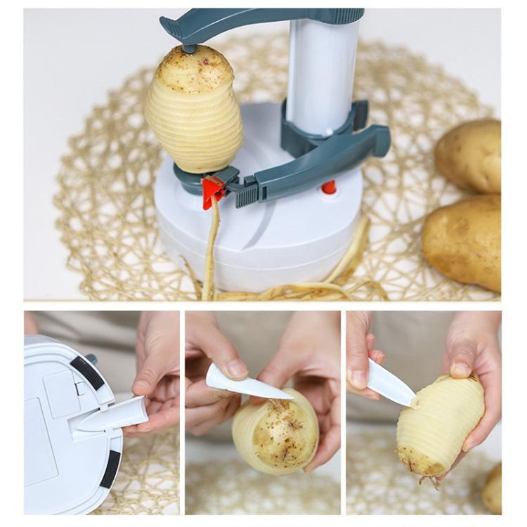 Multifunction Stainless Steel Electric Vegetables Fruit Peeler Automatic Peeling Machine, EU Plug, US Plug