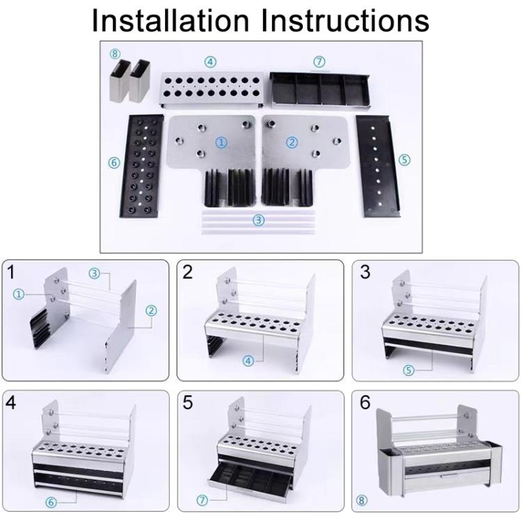 Screwdriver Component Storage Organizer