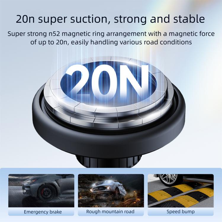 Snap-On Car Magnetic Phone Navigation Mount for New Energy Vehicle Display
