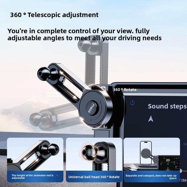 Car Screen Magnetic Phone Holder Mount with Extension Arm, For Honda 11th Gen Civic / Integra 2022-2025, For Honda XR-V 2023-2024 / Vezel 2023, For Honda ZR-V 2022-2023 / HR-V 2023, For Honda Accord 2018-2022 10.25 inch Screen                          ...
