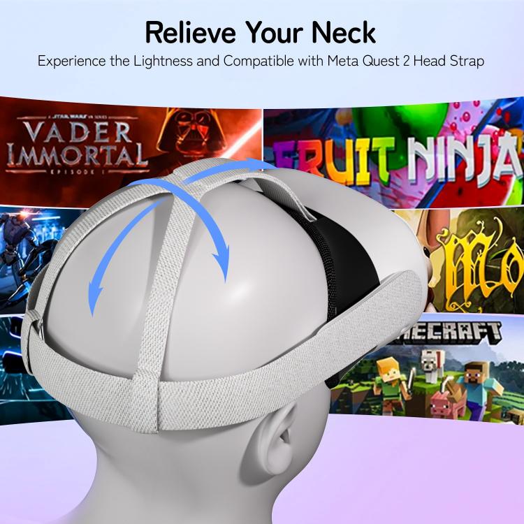 WG37 Adjustable Head Strap VR Headsets Accessory, For Meta Quest 3 / 3S