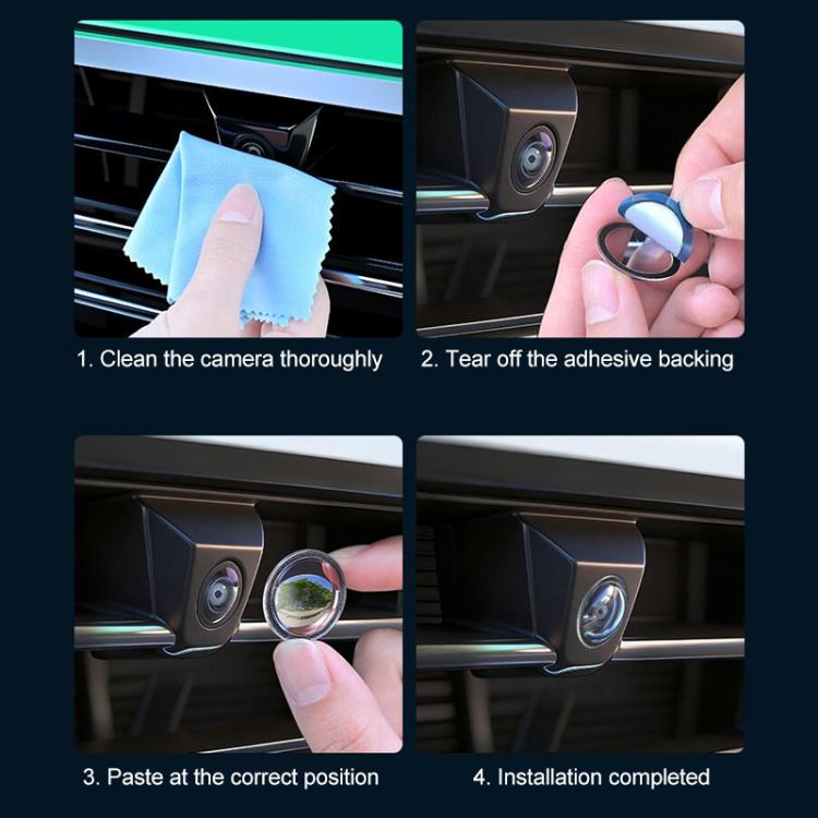 2pcs Universal Car Camera Lens Protector Rear View Backup Camera Cover
