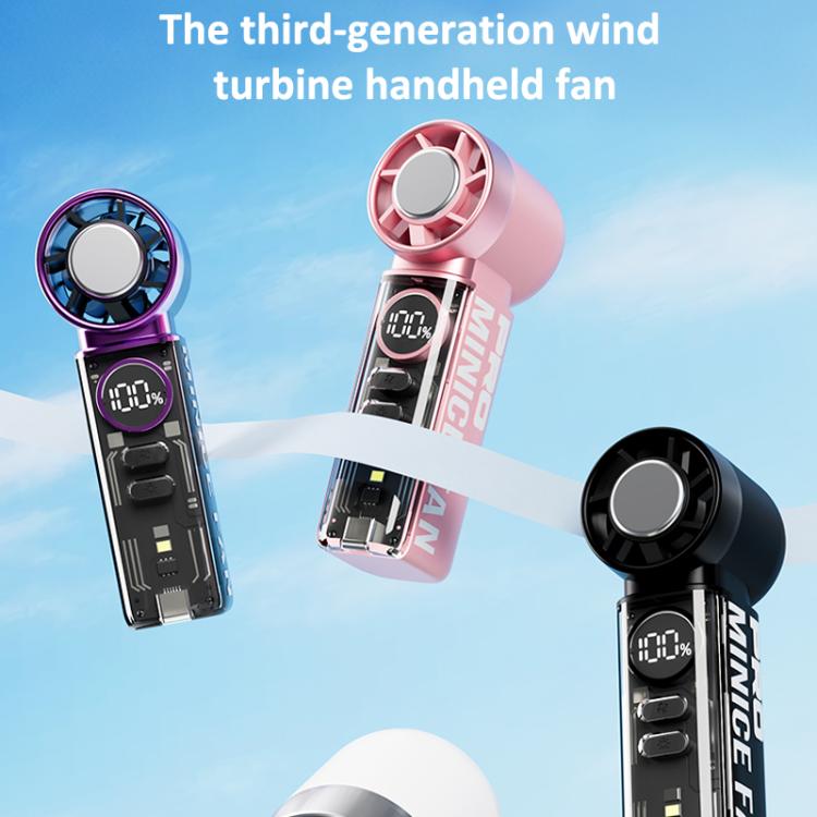 K824 Concentrated Wind Turbine Handheld Mini High Speed Fan