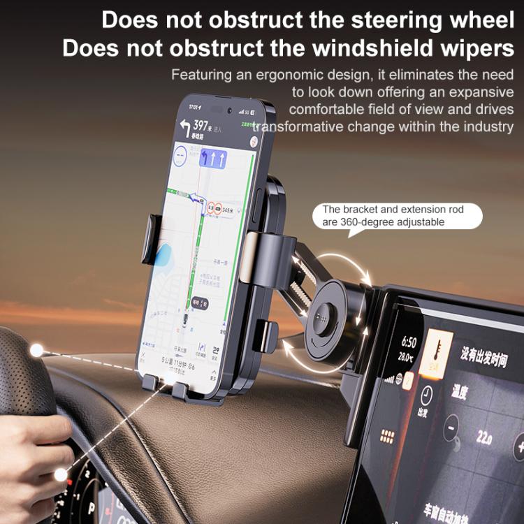 Car Screen Phone Holder Mount with Extension Arm, For Haval H5 2023-2025, For Haval Menglong 2023, For Haval Xiaolong 2023, For Haval Xiaolong MAX 2023, For Haval 2nd Gen Dargo 2024-2026, For Haval Dargo 2020-2024, For Haval M6 Plus 2021-2023          ...