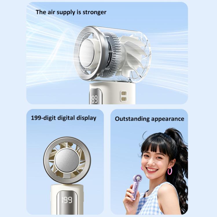 Y33 Mini Handheld Cooling Fan with Digital Display