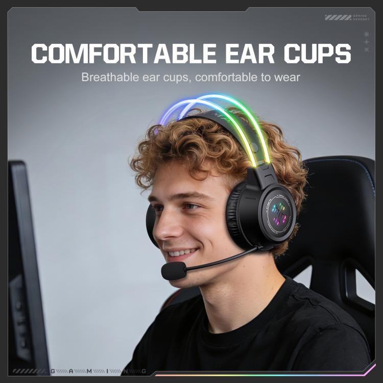 ONIKUMA GT889 Tri-mode RGB Bluetooth 2.4G Wired Gaming Headset, GT889