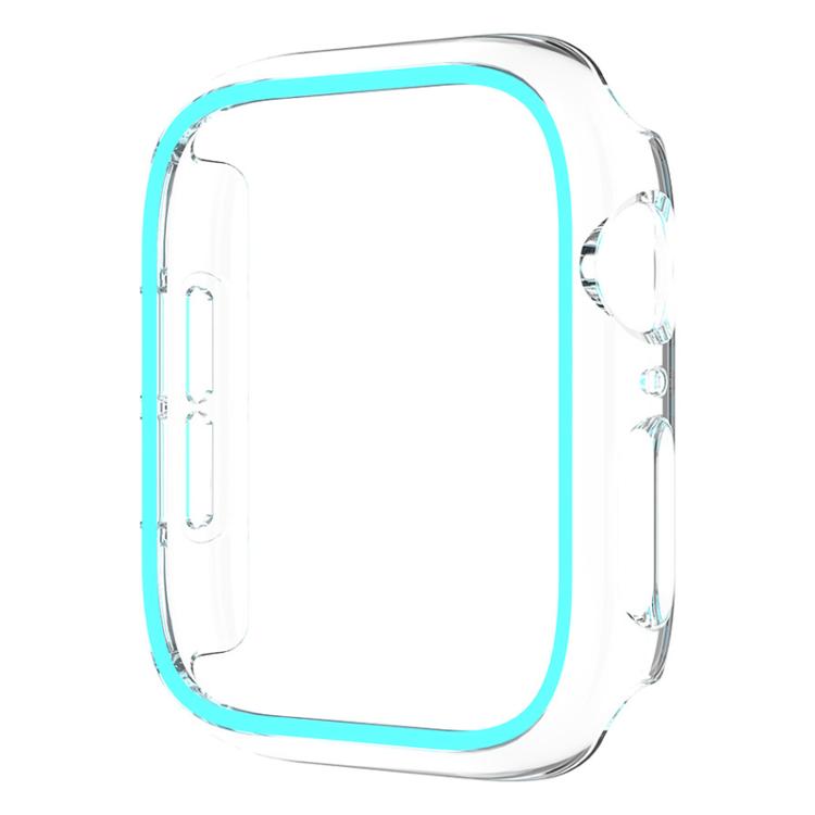 XDfind Transparent Luminous Half Coverage Hollow PC Watch Case, For Apple Watch Series 44mm, For Apple Watch Series 40mm, For Apple Watch Series 11 46mm / 10 46mm, For Apple Watch Series 11 42mm / 10 42mm