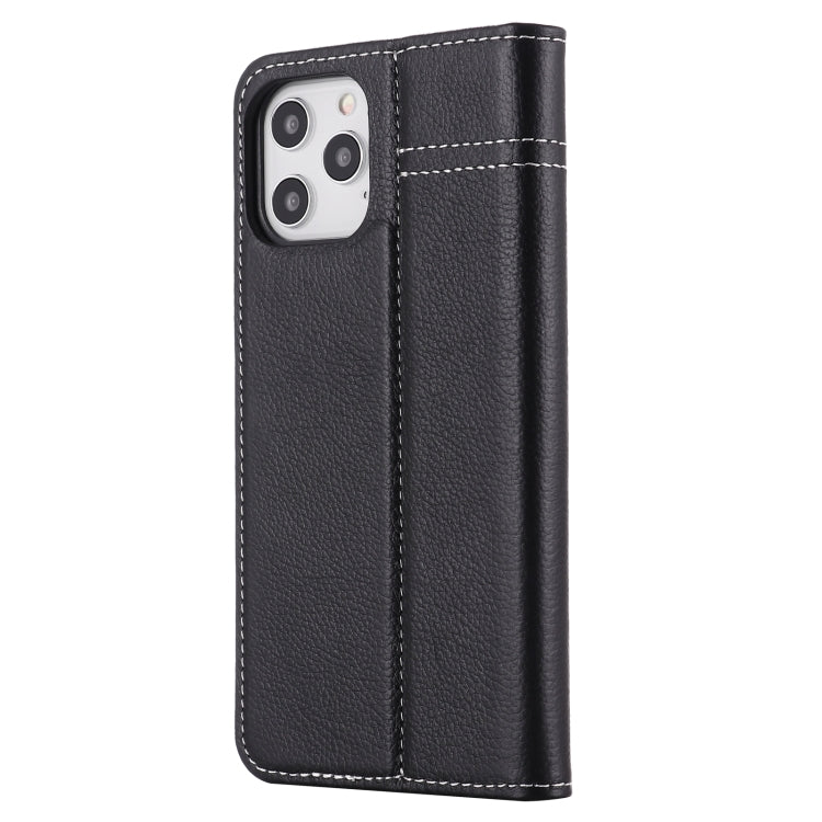 GEBEI Top-grain Leather Horizontal Flip Protective Case with Holder & Card Slots, For iPhone 12 / 12 Pro, For iPhone 12 Pro Max