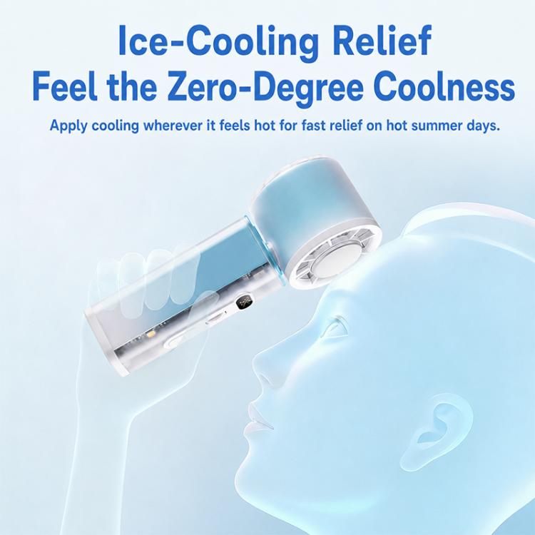 K75 Auto-Oscillating Handheld Cooling Fan with LED
