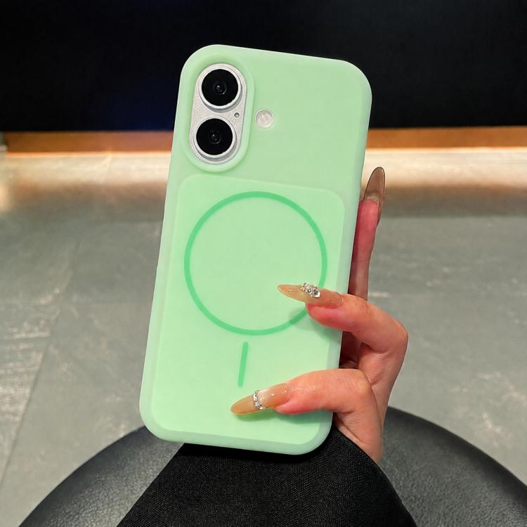Ice Cream Skin Feel Liquid Silicone Fine Circle Magnetic Phone Case, For iPhone 17, For iPhone 16 Pro Max