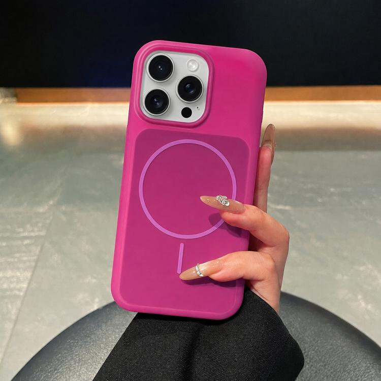 Ice Cream Skin Feel Liquid Silicone Fine Circle Magnetic Phone Case, For iPhone 13 Pro Max, For iPhone 13