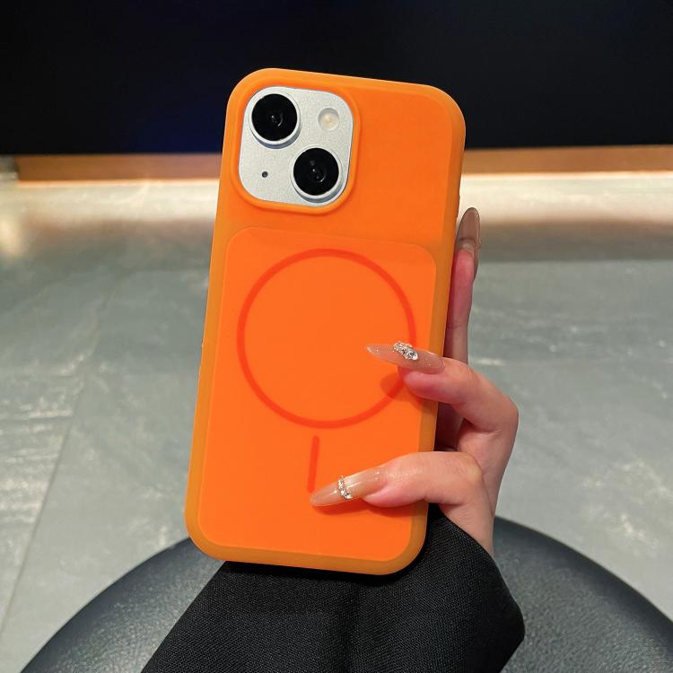 Ice Cream Skin Feel Liquid Silicone Fine Circle Magnetic Phone Case, For iPhone 13 Pro Max, For iPhone 13