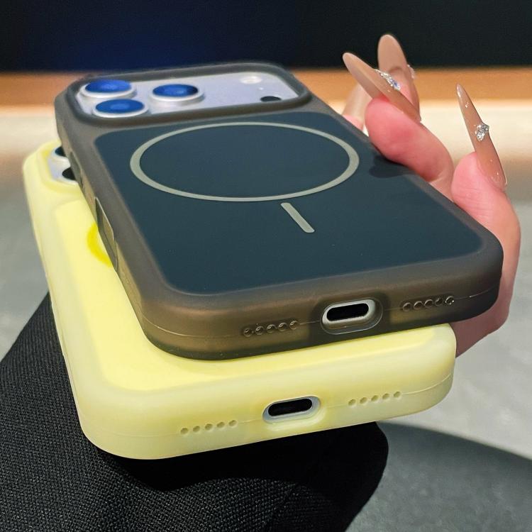Ice Cream Skin Feel Liquid Silicone Fine Circle Magnetic Phone Case, For iPhone 13 Pro Max, For iPhone 13
