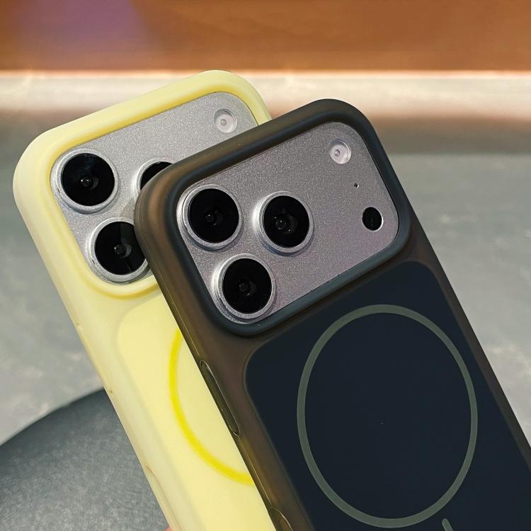 Ice Cream Skin Feel Liquid Silicone Fine Circle Magnetic Phone Case, For iPhone 16 Pro, For iPhone 16