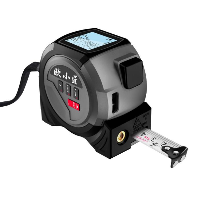 OUXIAOJIANG 3 in 1 High-Precision Handheld Cross Line Laser Rangefinder Digital Tape Measure, 40m, 60m