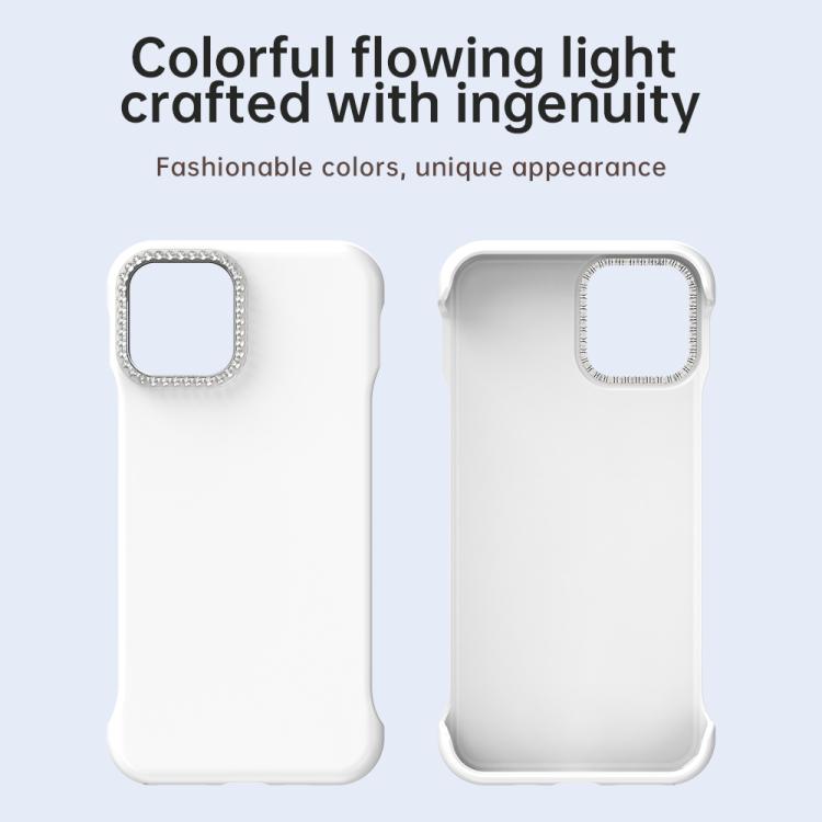 Candy Diamond Half-frame Frosted PC Hybrid TPU Phone Case, For iPhone 11 Pro