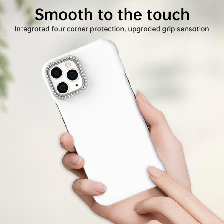 Candy Diamond Half-frame Frosted PC Hybrid TPU Phone Case, For iPhone 11 Pro
