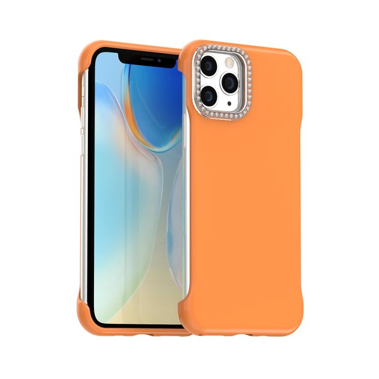 Candy Diamond Half-frame Frosted PC Hybrid TPU Phone Case, For iPhone 11 Pro