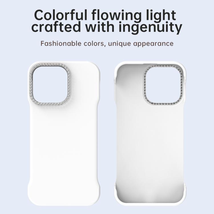 Candy Diamond Half-frame Frosted PC Hybrid TPU Phone Case, For iPhone 12 Pro, For iPhone 11 Pro Max, For iPhone 11