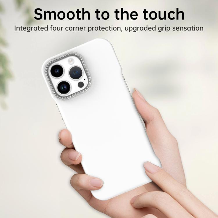 Candy Diamond Half-frame Frosted PC Hybrid TPU Phone Case, For iPhone 14 Pro Max, For iPhone 13 Pro Max, For iPhone 13 Pro