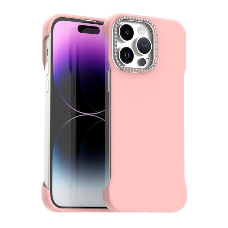 Candy Diamond Half-frame Frosted PC Hybrid TPU Phone Case, For iPhone 14 Pro Max, For iPhone 13 Pro Max, For iPhone 13 Pro