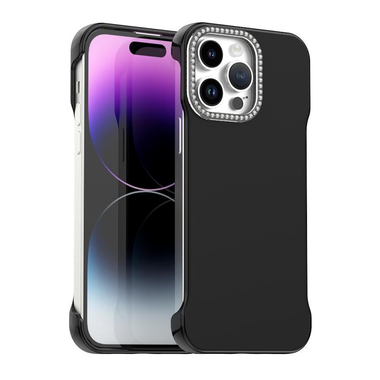 Candy Diamond Half-frame Frosted PC Hybrid TPU Phone Case, For iPhone 14 Pro Max, For iPhone 13 Pro Max, For iPhone 13 Pro