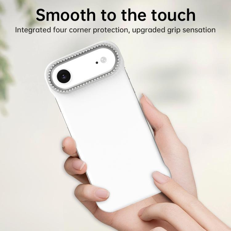 Candy Diamond Half-frame Frosted PC Hybrid TPU Phone Case, For iPhone Air, For iPhone 16 Pro Max, For iPhone 16 Pro
