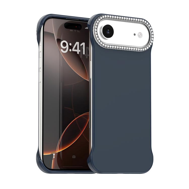 Candy Diamond Half-frame Frosted PC Hybrid TPU Phone Case, For iPhone Air, For iPhone 16 Pro Max, For iPhone 16 Pro