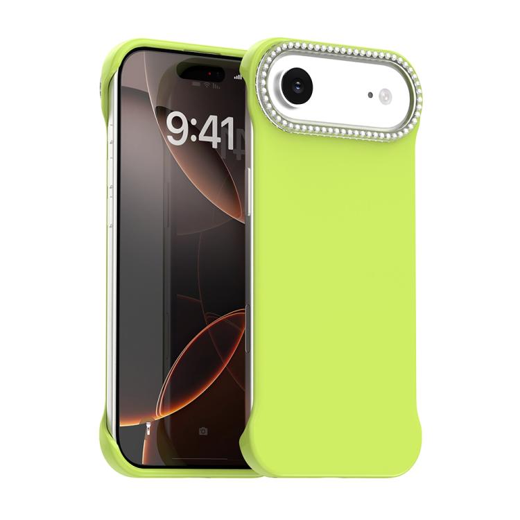 Candy Diamond Half-frame Frosted PC Hybrid TPU Phone Case, For iPhone Air, For iPhone 16 Pro Max, For iPhone 16 Pro