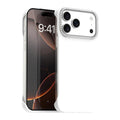 Candy Diamond Half-frame Frosted PC Hybrid TPU Phone Case, For iPhone 17 Pro Max, For iPhone 17 Pro, For iPhone 17