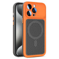 Armor Shield Mesh Cooling Magnetic Phone Case with Lens Film, For iPhone 15 Pro, For iPhone 15 Plus / 14 Plus, For iPhone 15, For iPhone 14 / 13