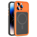 Armor Shield Mesh Cooling Magnetic Phone Case with Lens Film, For iPhone 14 Pro, For iPhone 14 Pro Max, For iPhone 13 Pro Max, For iPhone 13 Pro