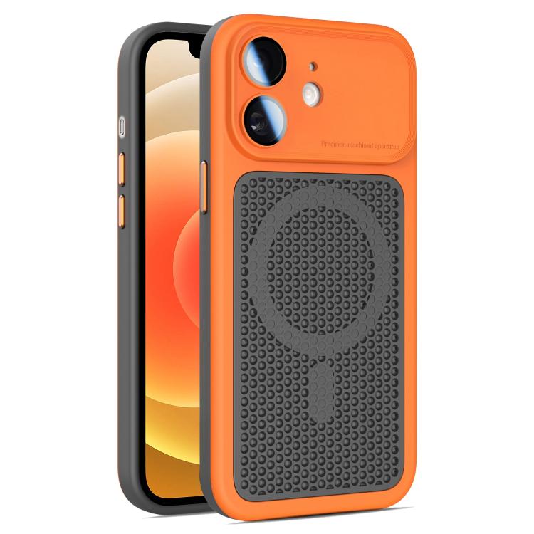 Armor Shield Mesh Cooling Magnetic Phone Case with Lens Film, For iPhone 12, For iPhone 12 Pro Max, For iPhone 12 Pro