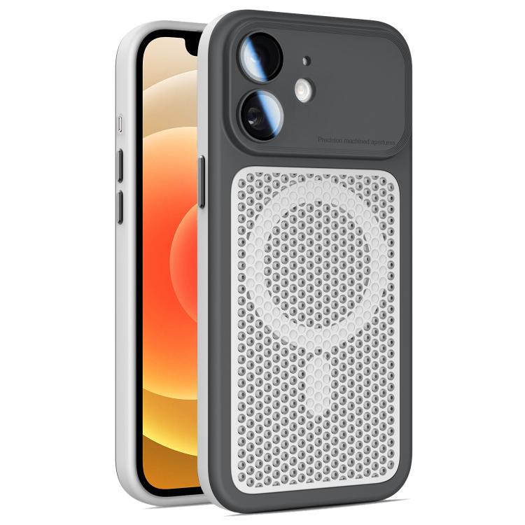 Armor Shield Mesh Cooling Magnetic Phone Case with Lens Film, For iPhone 12, For iPhone 12 Pro Max, For iPhone 12 Pro