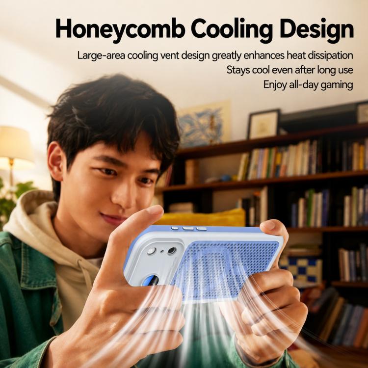Armor Shield Mesh Cooling Magnetic Phone Case with Lens Film, For iPhone 16 Pro, For iPhone 16 Plus, For iPhone 16, For iPhone 15 Pro Max