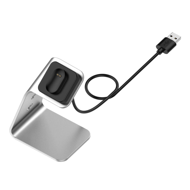 For Fitbit Inspire / Inspire HR / Ace 2 Universal Aluminum Alloy Charger Holder with Chip Protection, Support Fast Charging(Silver)