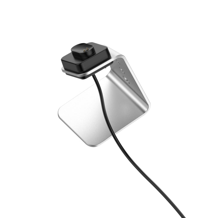 For Fitbit Inspire / Inspire HR / Ace 2 Universal Aluminum Alloy Charger Holder with Chip Protection, Support Fast Charging(Silver)