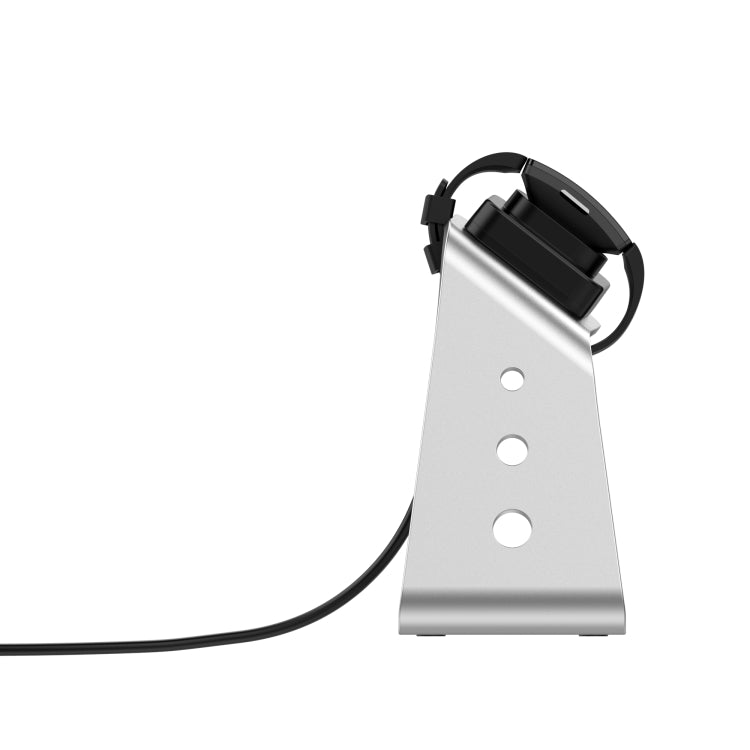 For Fitbit Inspire / Inspire HR / Ace 2 Universal Aluminum Alloy Charger Holder with Chip Protection, Support Fast Charging(Silver)