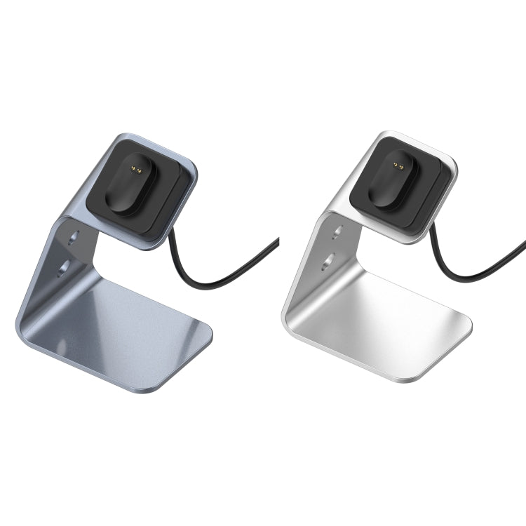 For Fitbit Inspire / Inspire HR / Ace 2 Universal Aluminum Alloy Charger Holder with Chip Protection, Support Fast Charging(Silver)